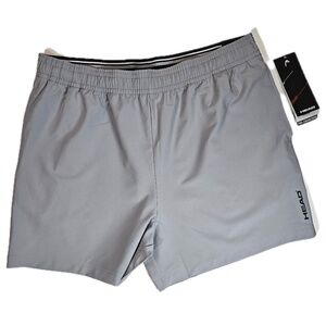 Head Court Crafters Short XL Sleet Gray Mens Athletic Tennis Gym Pro-Engineering